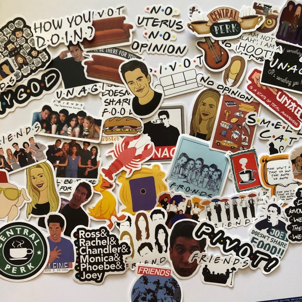 3/$5 of DIFFERENT stickers with this 1 OR make your own bundle FRIENDS oh my god - Picture 2 of 5